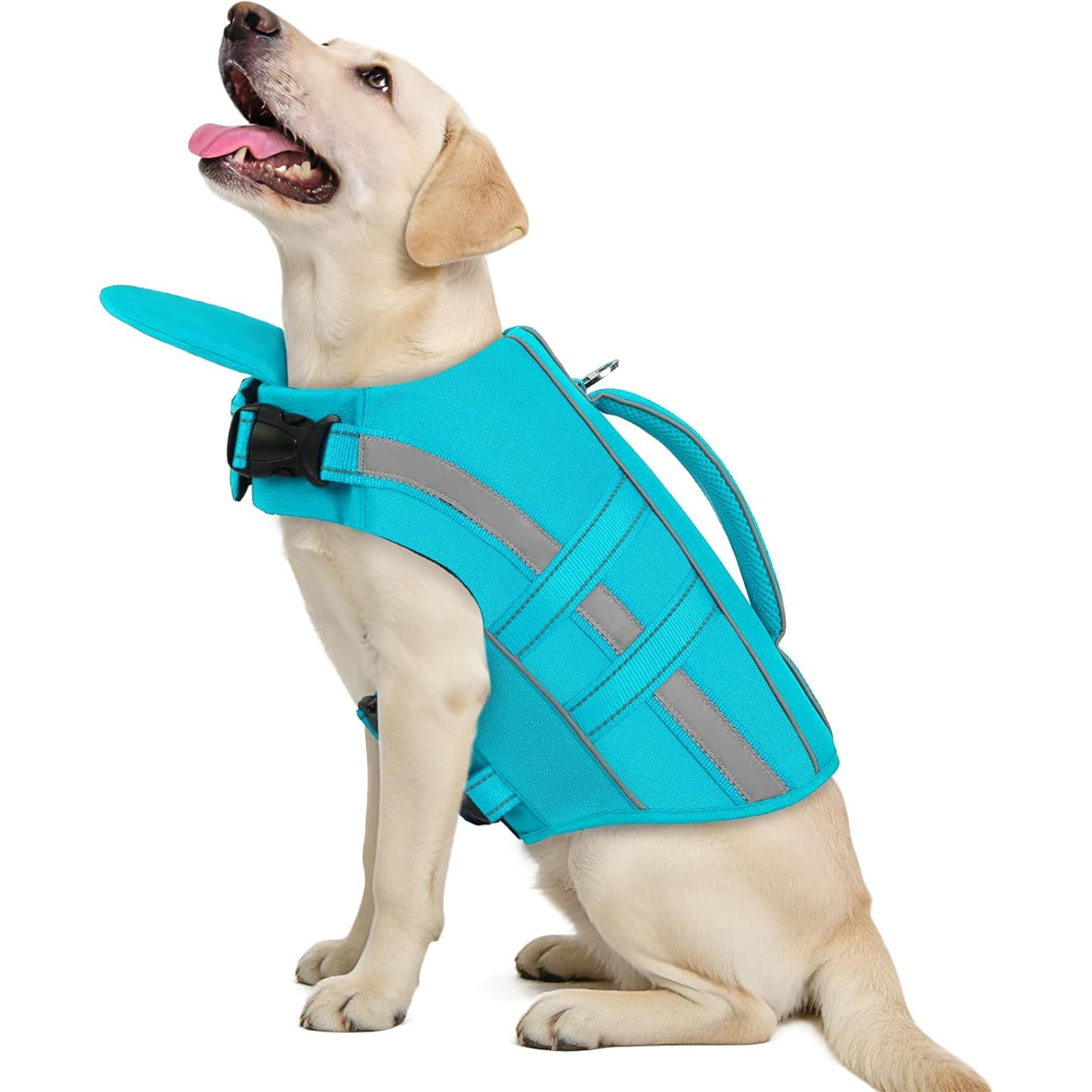 Pet Life Jacket Swim Vest Dog Harness Leash Outdoor Dog Swimming Clothes Cross-border