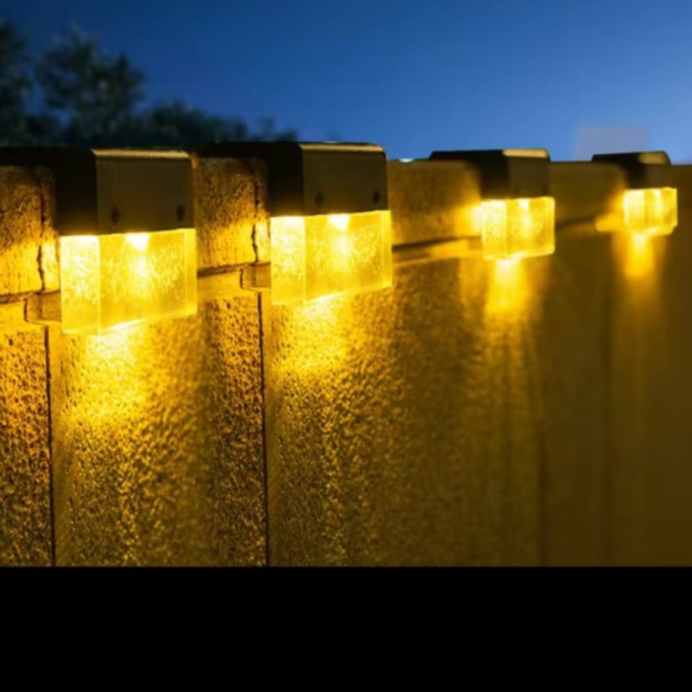Solar outdoor lights, courtyard balcony decoration wall lights, outdoor step lights, home garden layout, wall atmosphere lights