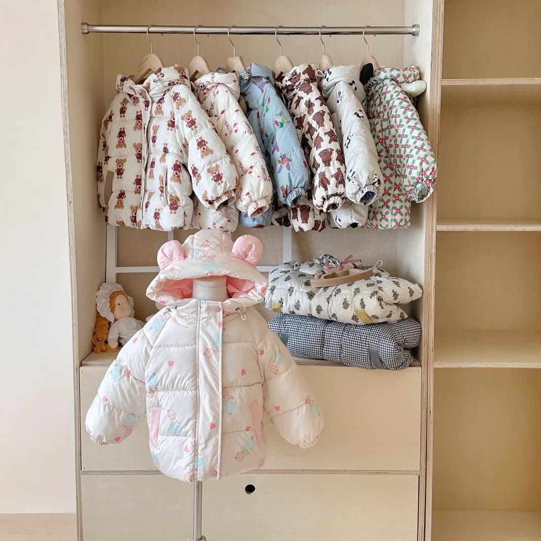 2025 Children's Clothing Cotton Clothes Children's Autumn and Winter New Korean Style Thickened Cotton Clothes for Baby Girls and Middle-aged Children's Velvet Cotton Jackets Foreign Trade