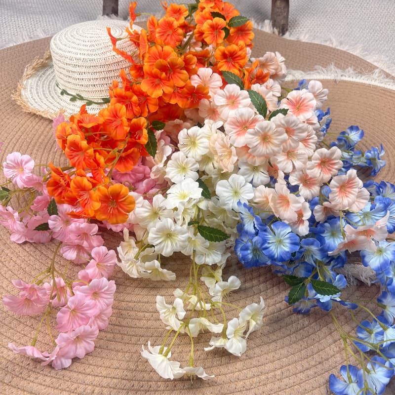 Chrysanthemum Cherry Blossom Branch Plum Blossom Branch Peach Blossom Branch Ceiling Decoration Engineering Branch Landscape Artificial Tree Arrangement Branch High Simulation