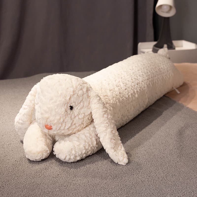 Genuine Maiyou Rabbit Large Long Body Pillow for Women Sleeping Leg Pillow Side Sleeper Bed Pillow Cuddle Plush Toy