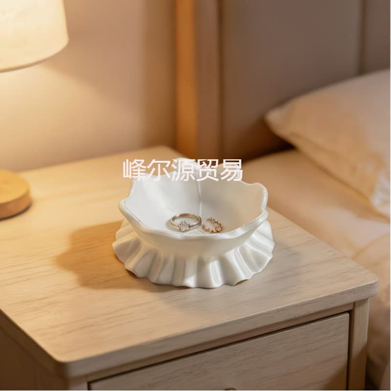 Cross-border new products, popular indoor 3D printed frilly jewelry storage box, cute and girly closing decorations