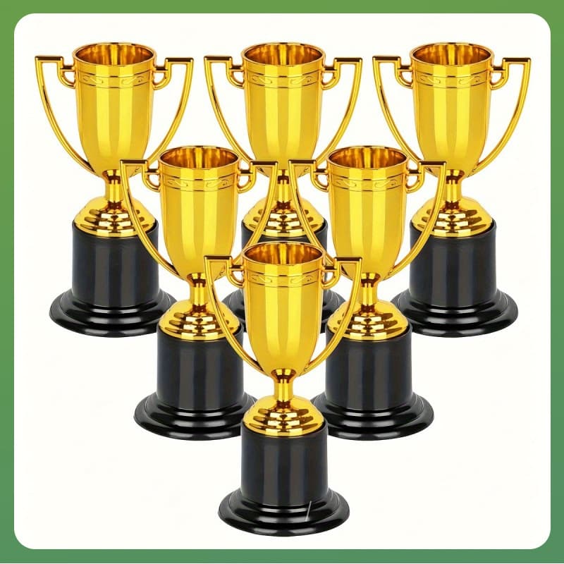 Kindergarten Party Honor Gold Mini Trophy Toy Children Award Plastic Trophy Mini Prop Factory Wholesale