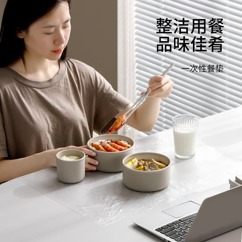 FaSoLa Disposable Placemats, Oil and Water-Resistant for Students' Desks and Office Workers, Portable and Stain-Proof