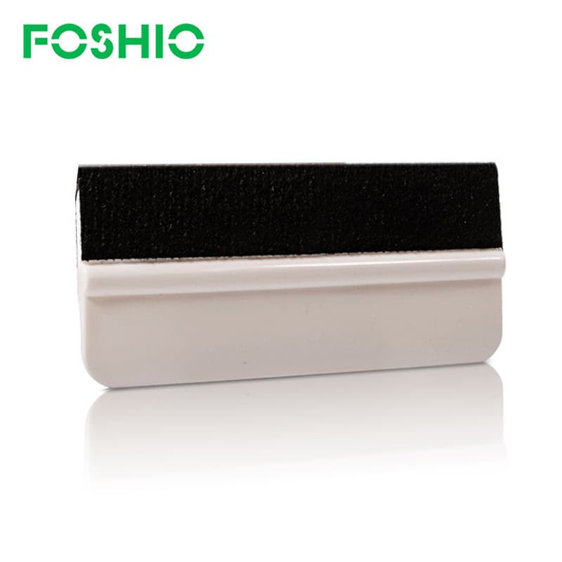 FOSHIO Car Film Squeegee Cloth White Small Scraper Anti-scratch Bubble Removal Tinting Tools Car Wrap Color Change