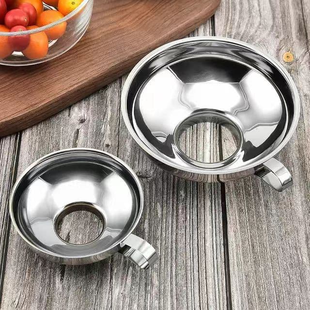 Extra large stainless steel funnel large diameter food funnel kitchen jam funnel oil pickle funnel
