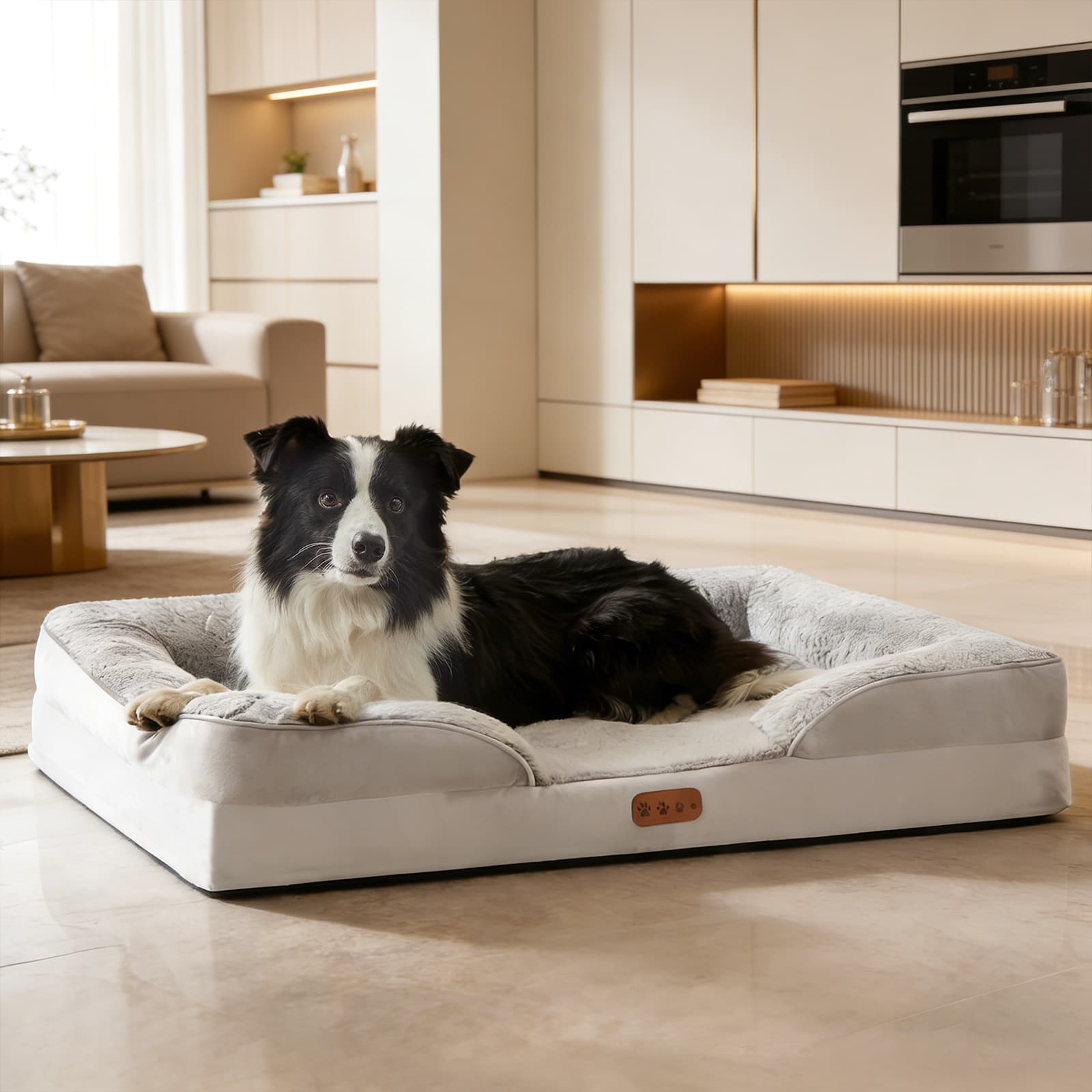 All-Season Pet Bed for Dogs and Cats, Memory Foam, Removable, Amazon