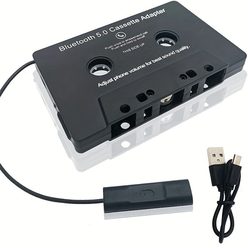 Car Bluetooth Cassette Adapter Cassette Player Car MP3 Bluetooth Hands-Free Call Recording Dual Channel Cassette