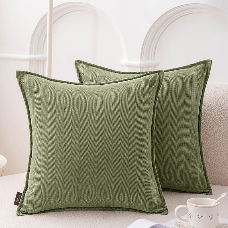 Solid Color Throw Pillow Cover for Living Room Sofa, Large Square Chenille Cushion Cover, Without Insert, Bed Headrest Backrest Cover 60