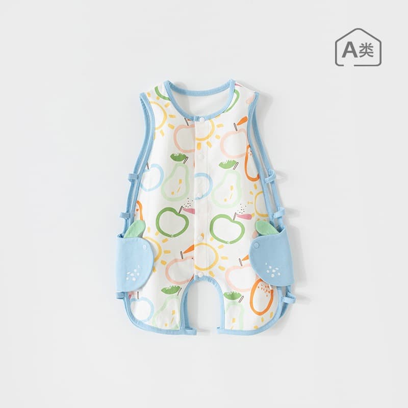 Newborn Baby Summer Thin Cotton Bodysuit for Boys, Baby Qipao-style Romper, Summer Baby Onesie Crawling Suit