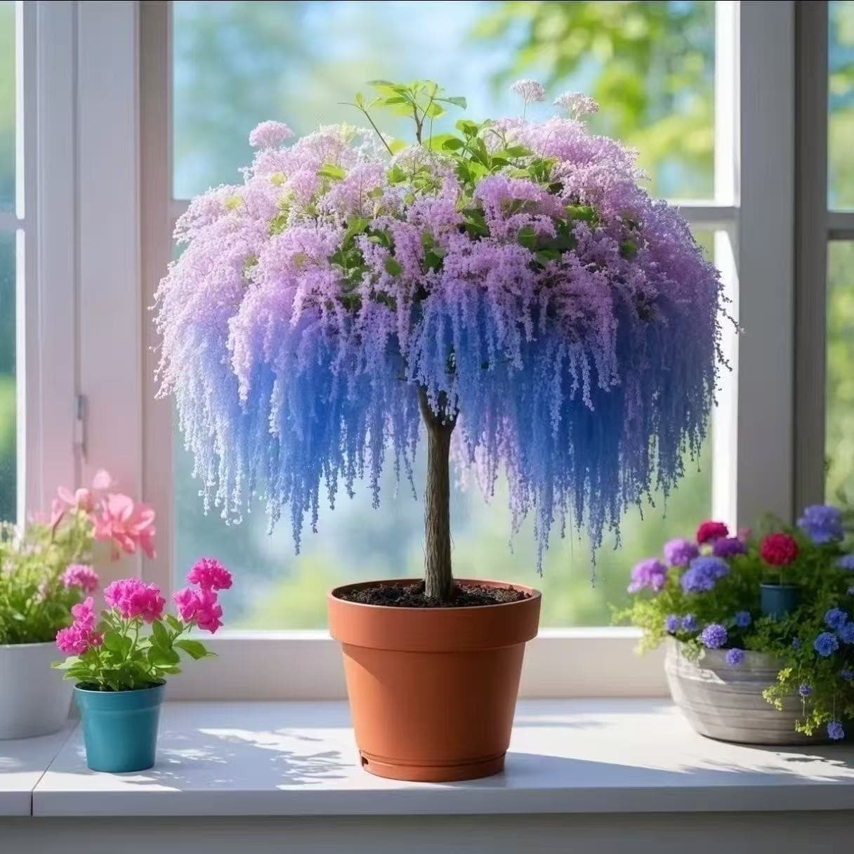 Tassel Tree Seeds Glutinous Rice Flower Beef Tendon Dream Tassel Seeds Potted Ornamental Tree Plant Seeds