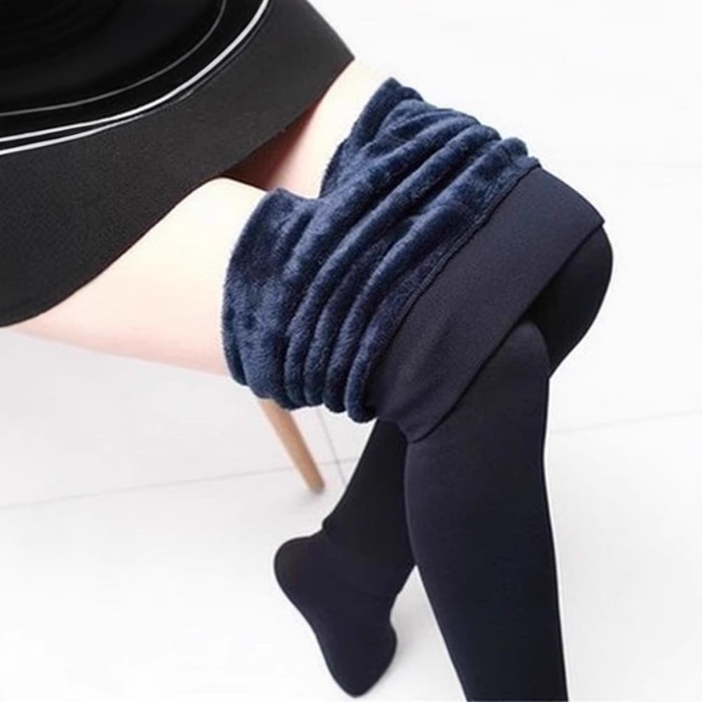 Cross-Border Pearl Fleece Tight Women's Autumn/Winter Fleece-Lined Thickened Foot-Strap One-Piece Pants, European and American Warmth, Yiwu Leggings Manufacturer