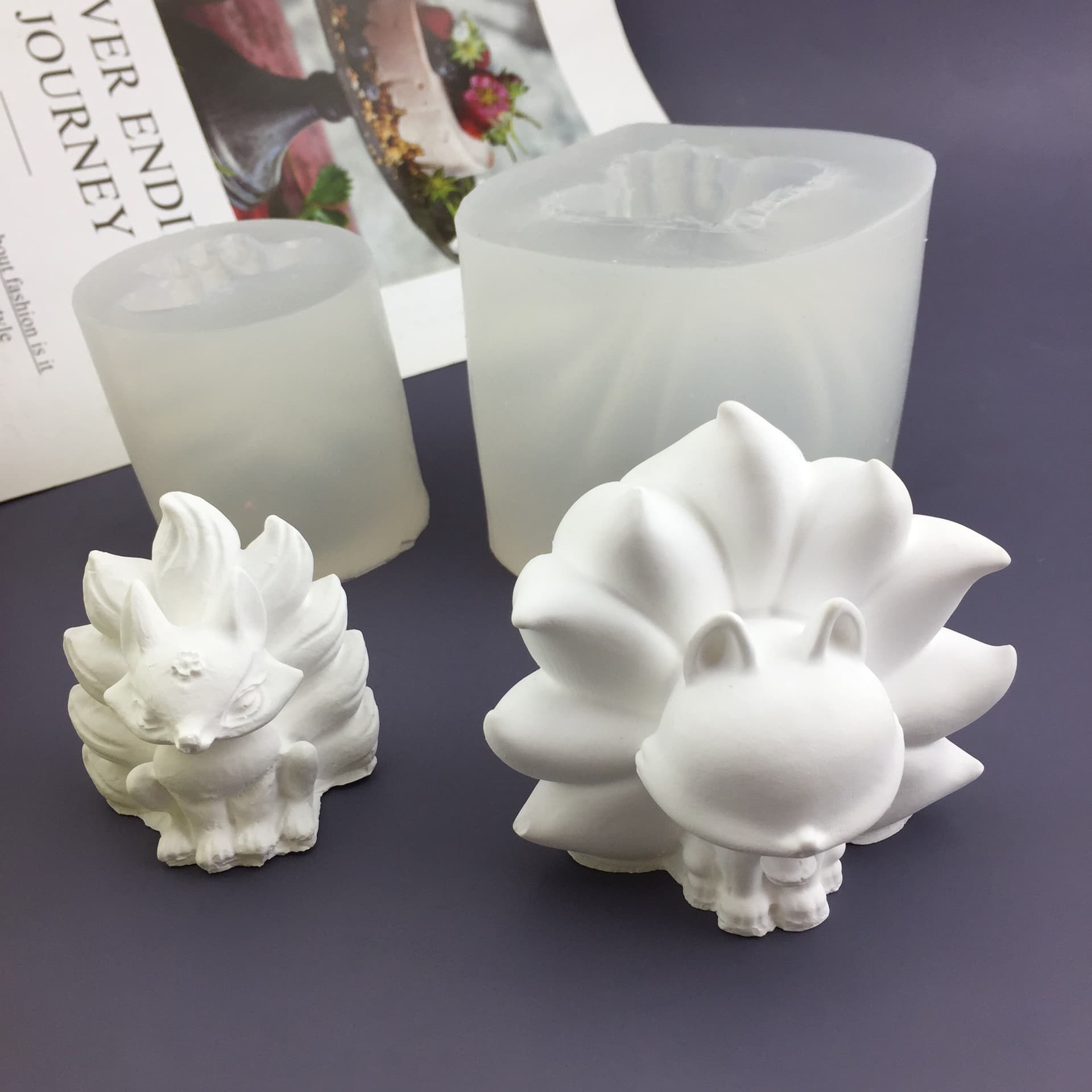 Silicone Candle Mold Resin Perfume Candle Mold Cake DIY Gypsum Decoration Mold Irregular Shape Baking Tool Non-Transparent