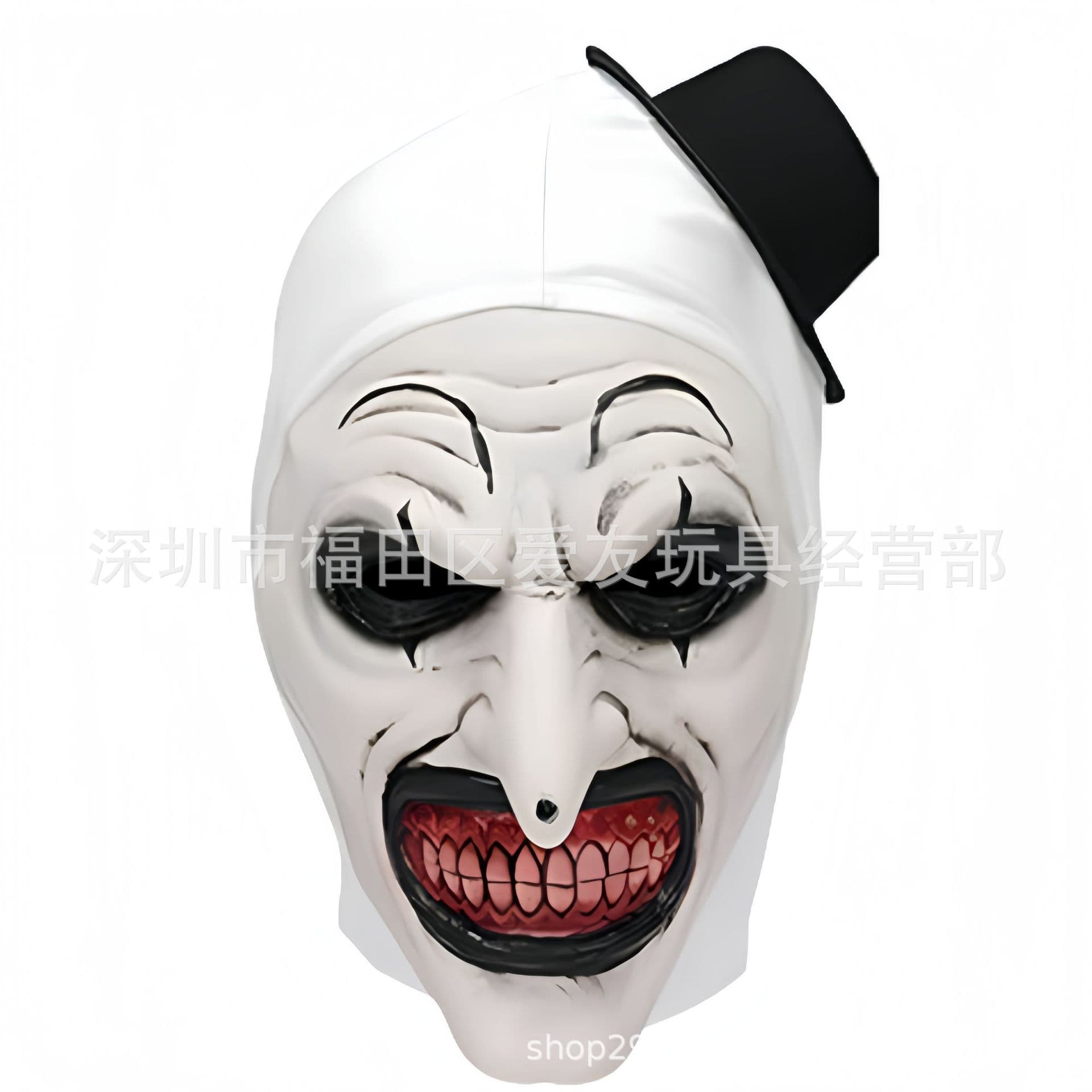 New Halloween Horror Killer Clown Hat Scary Clown Head Mask Cosplay Party Mask