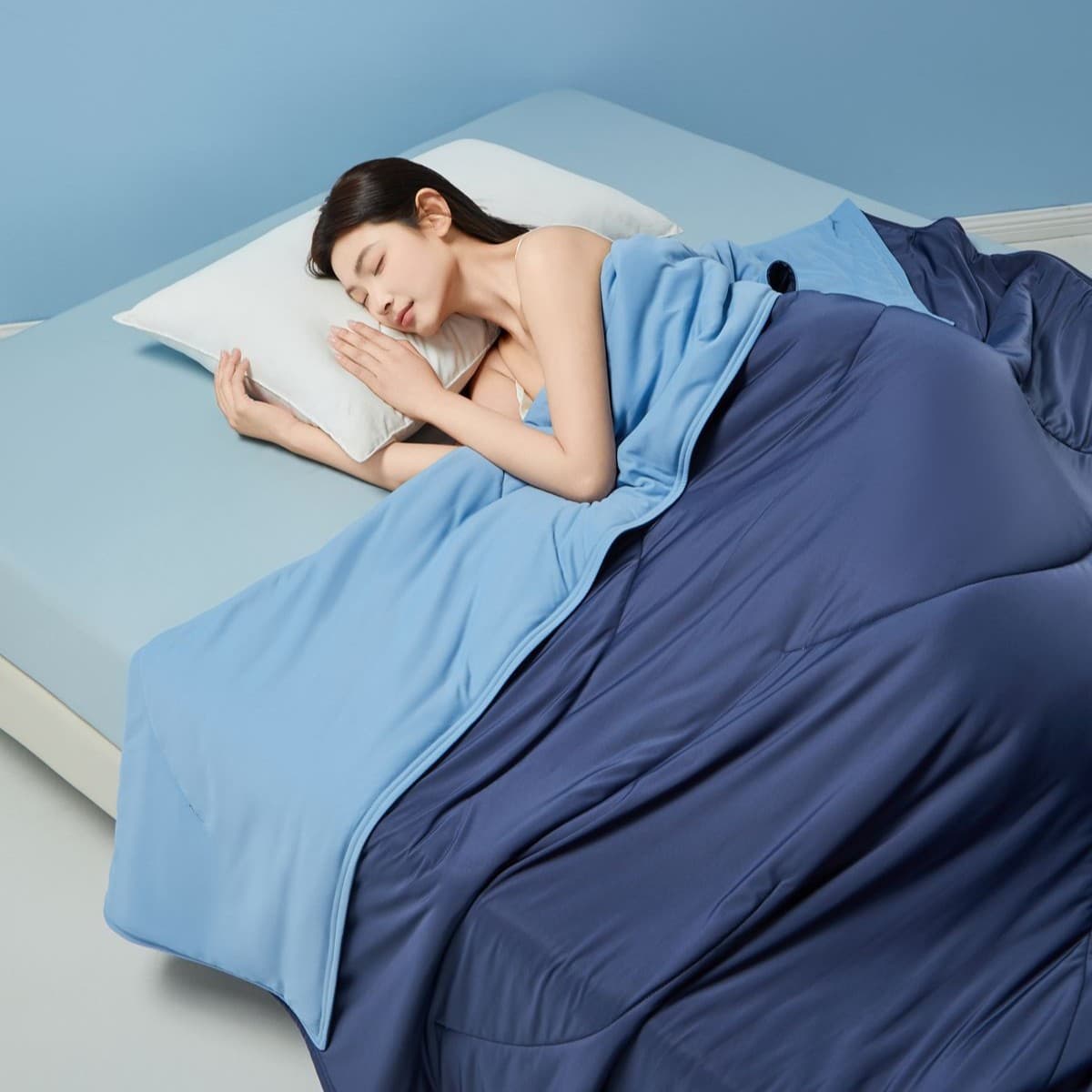 Pro Deep Sleep Hotel Grade A Ice Silk Summer Air Conditioning Blanket Ultra-Lightweight Cooling Blanket Wholesale