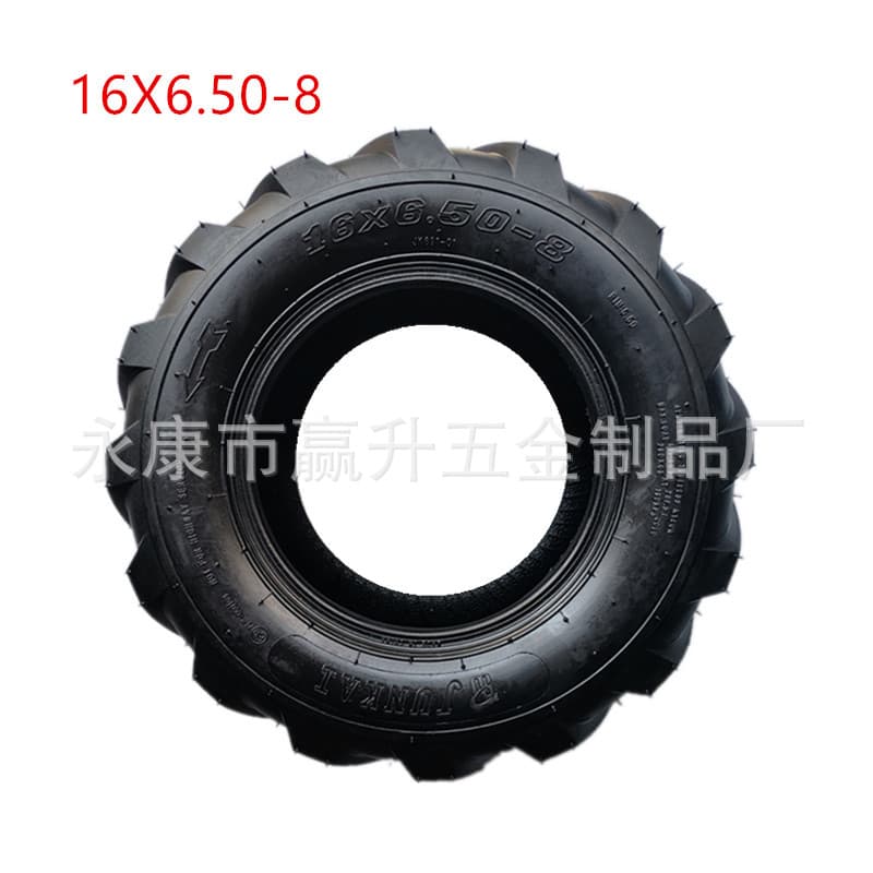 Snow plow trailer 16X6.50-8 vacuum small skid steer loader engineering machinery track laying forklift forklift tire