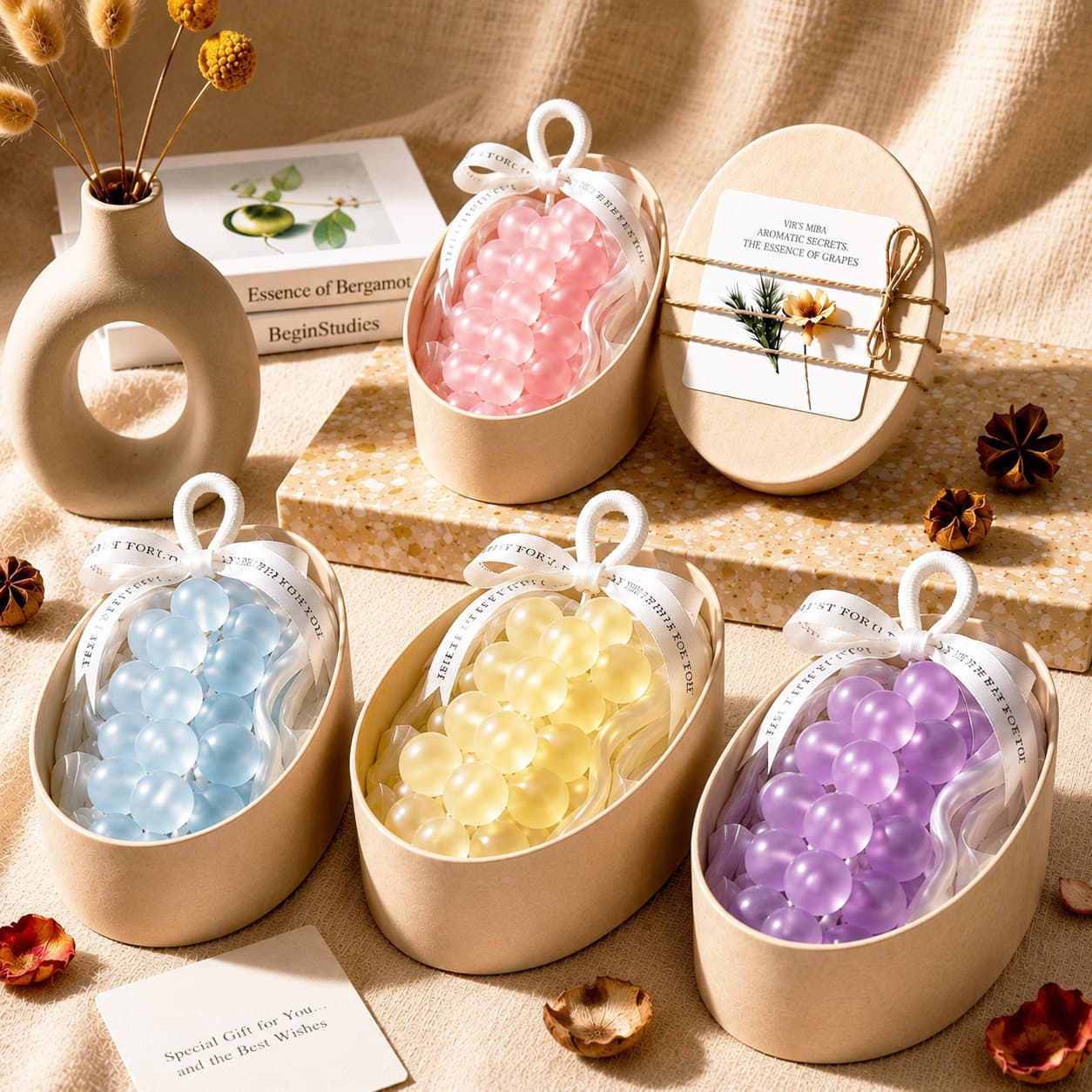 Crystal Grape Aromatherapy Handmade Soap Graduation Bridesmaid Souvenir Practical High-Value Teacher's Day Mid-Autumn Birthday Gift