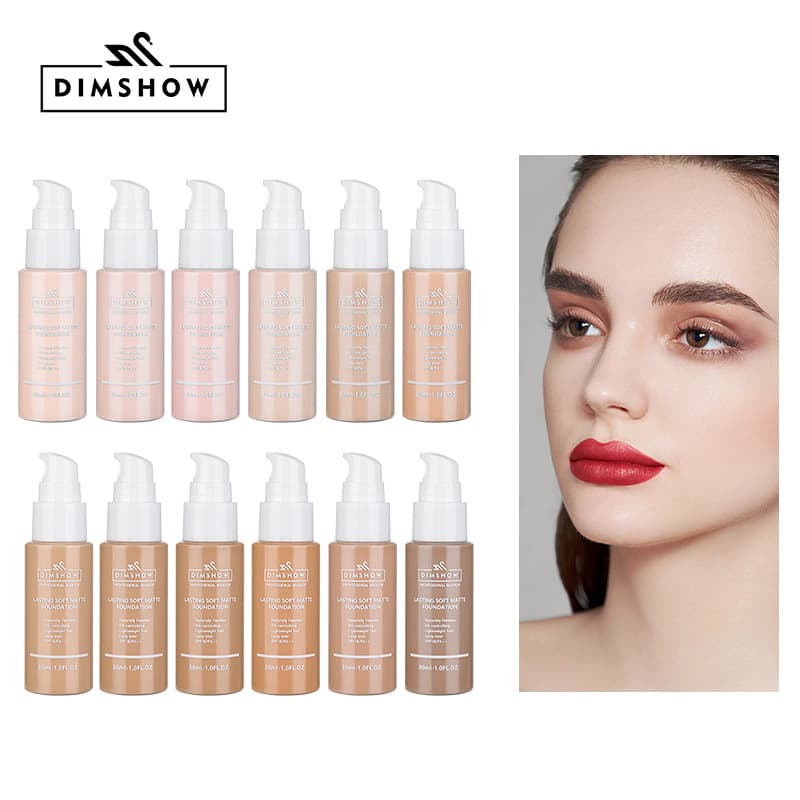DIMSHOW Matte Oil-Control Foundation, Long-Lasting, Waterproof, Smudge-Proof, Concealing, and Perfecting (Amazon)