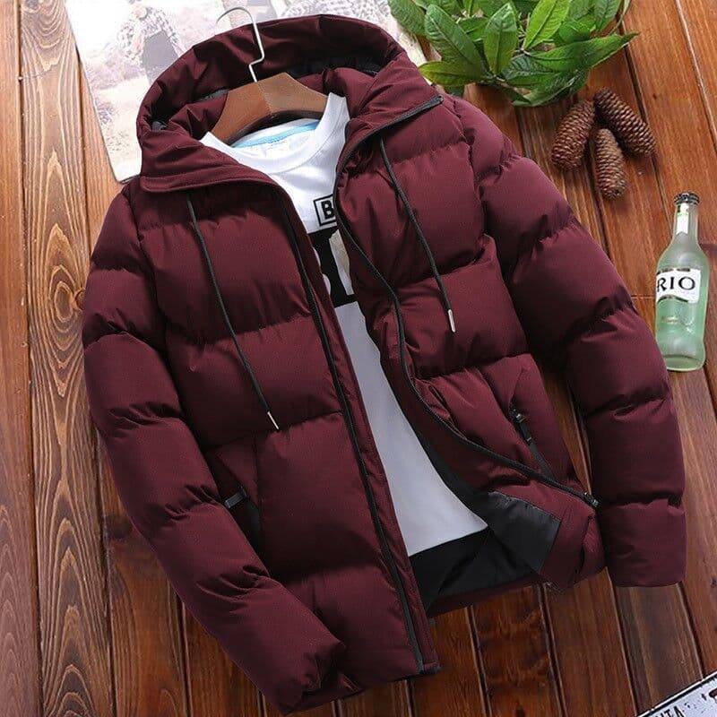 Wholesale Autumn/Winter Cotton Jacket Men's Short Thickened Youth Hooded Quilted Coat Trendy Casual Warm Padded Jacket