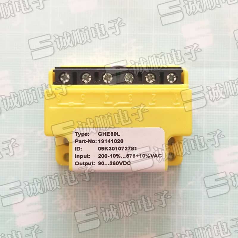 GHE50L NO: 19141020 200V-10%...575V+10% VAC 90...260V DC