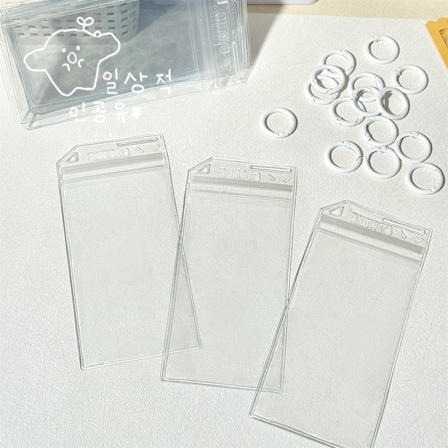 New reversal film ticket stub protective case for movies and concerts, PVC transparent bookmarks, calendar ticket stubs, bookmarks
