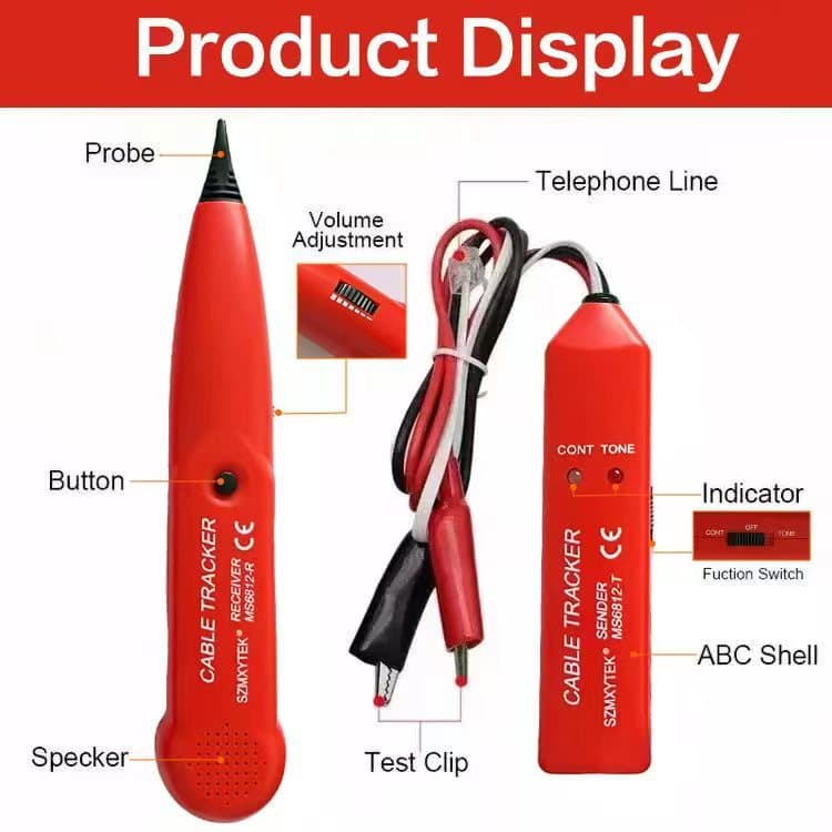 Neutral MS6812 Cable Tracer and Network Cable Tester Line Finder