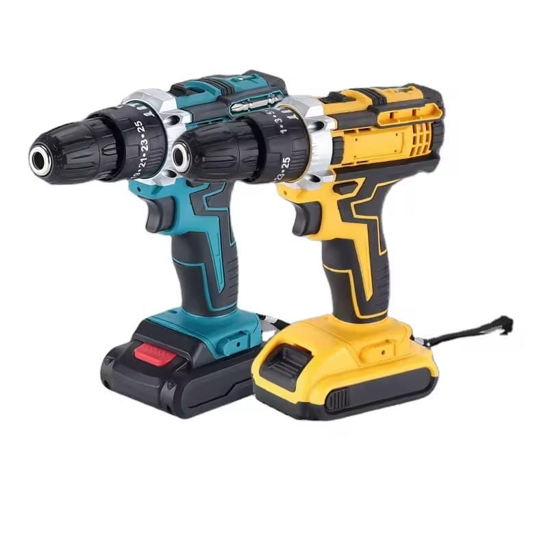 Cross-border Household Electric Tool Lithium Battery Brushed Impact Drill High Power Industrial Grade Electric Drill Multifunctional Hand Drill Charging