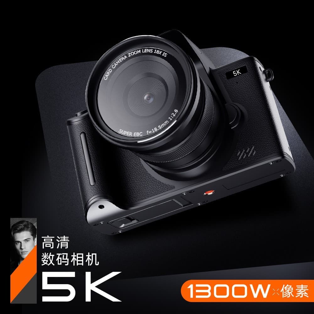 New digital DSLR camera 4.0-inch touchscreen high-definition zoom travel camera 5K high-definition pixel entry-level.
