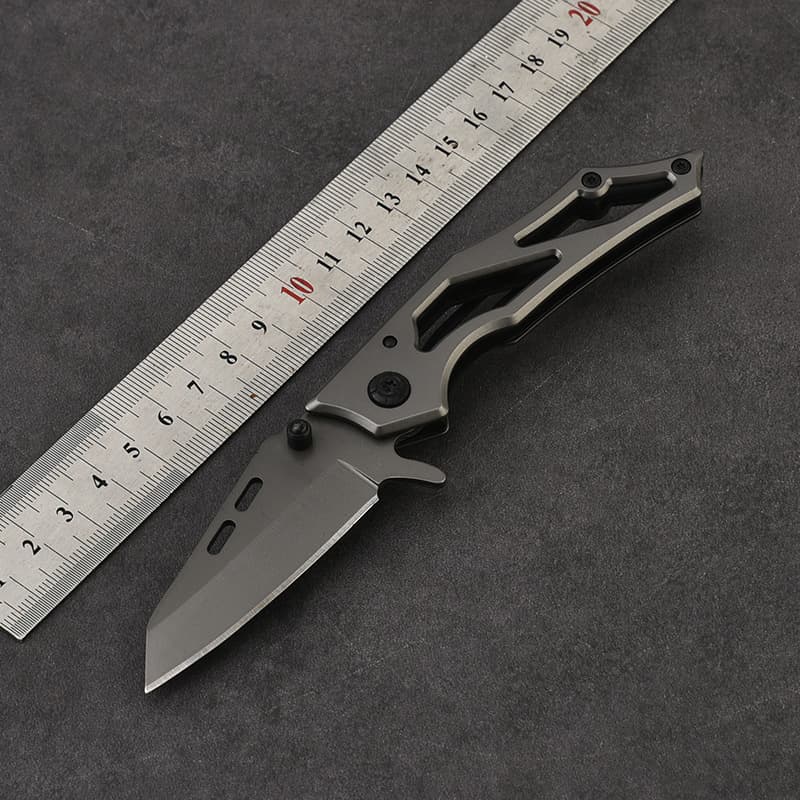 Cross-border popular EDC folding knife Yangjiang pocket knife camping outdoor express unboxing customization plus logo folding knife in stock