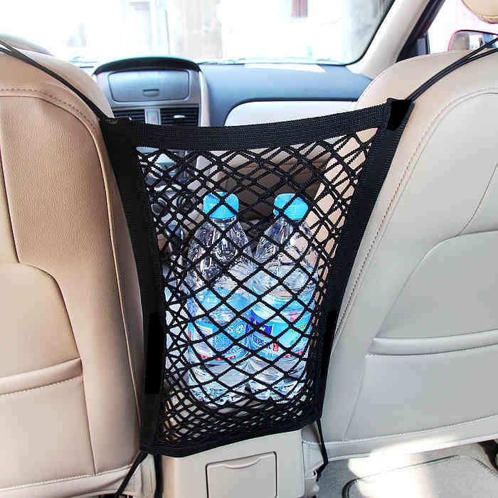 Car Seat Gap Storage Net Double-Layer Organizer Pocket Mesh Bag Accessories