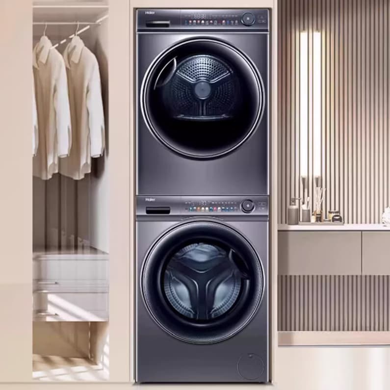 Haier EG100MATESL6 + EHGS100FMATE81U1 10kg Washing and Drying Set