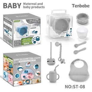Cross-border Camping Fruit Kids Tableware Set, Sealed Box for Pizza, Fries, Food Picnic Storage Box, Baby Tableware Set