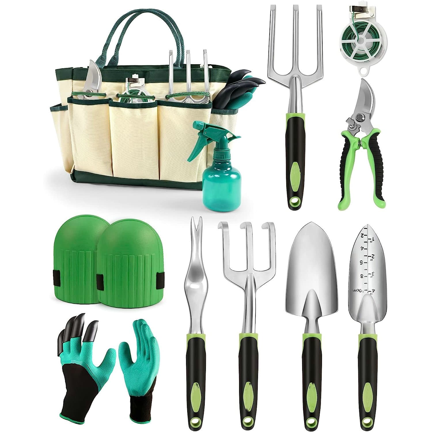 11-Piece Garden Tool Set Multifunctional Pruning Aluminum Alloy Gardening Tool Kit