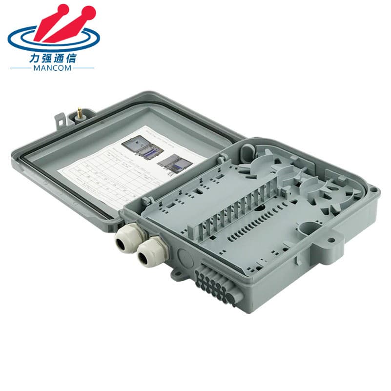 12-Core Fiber Optic Splice Closure Indoor Outdoor Waterproof FTTH Distribution Box Wall-Mounted Fiber Optic Terminal Box Export Model