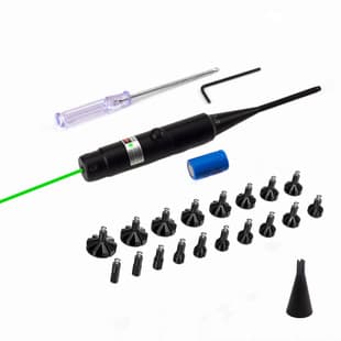Laser Bore Sight Cross-border Set 18 Adapters Red/Green Laser Calibrator Zeroing Tool Red Laser