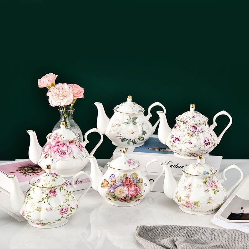 Tea Set Teapot Ceramic Coffee Pot English Afternoon Tea Pot Heat-Resistant Home Use Single Pot Cold Water Pitcher