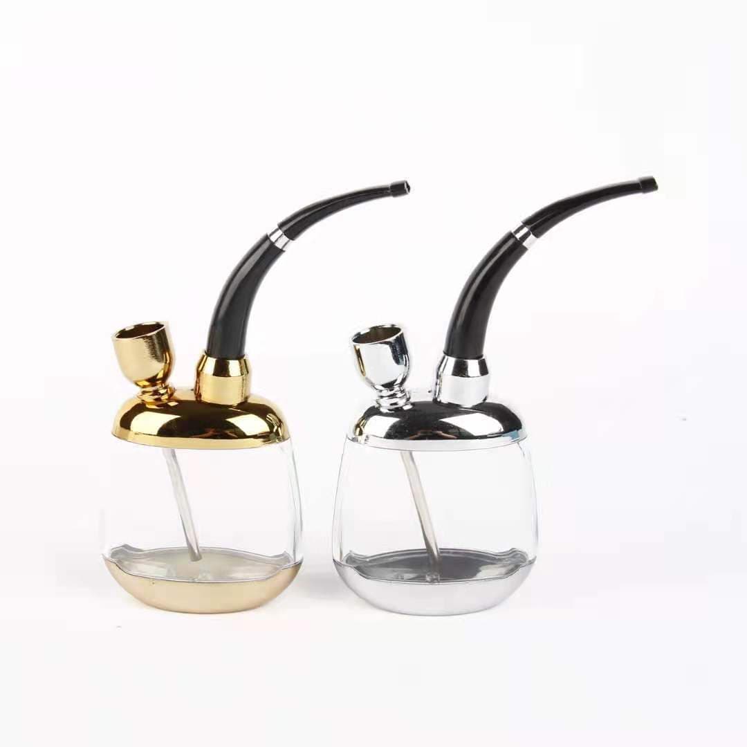 Factory Direct JD-508 Water Filter Hookah for Nicotine and Tar Removal, Gold and Silver Classic Hookah