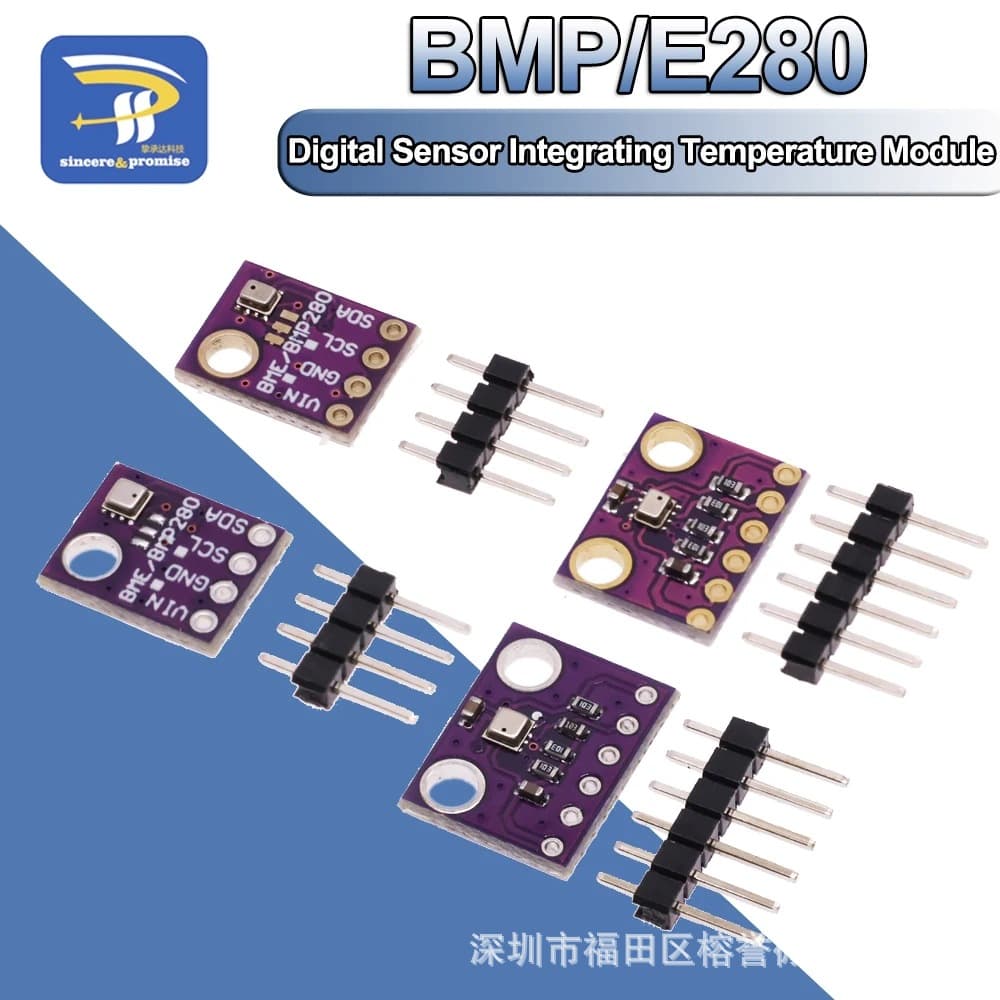 GY-BME280 GY-BMP280 Temperature and Humidity Sensor Atmospheric Pressure Sensor Module 3.3V-5V