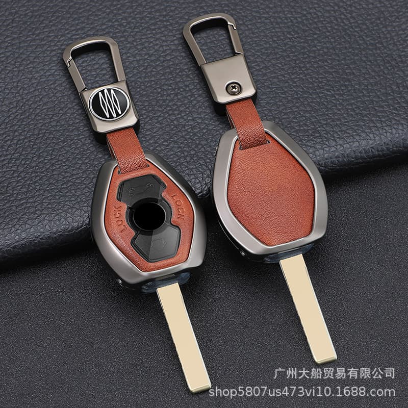 Compatible with BMW Old Style Flat Key Case X3 5 Z3 4 3 5 7 Series E38 E39 E46 E83 Car Key Cover