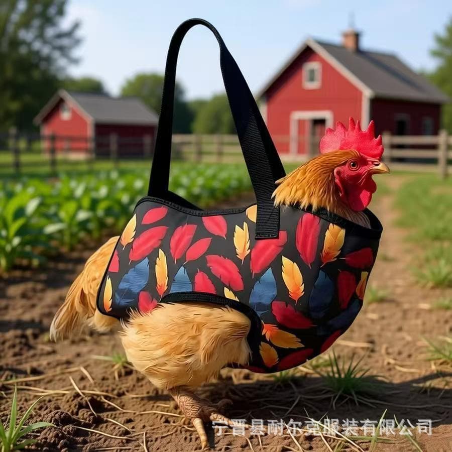 Cross-border Amazon pet chicken outing bag, Cole duck travel shoulder bag, chicken tote bag, rooster catching bag