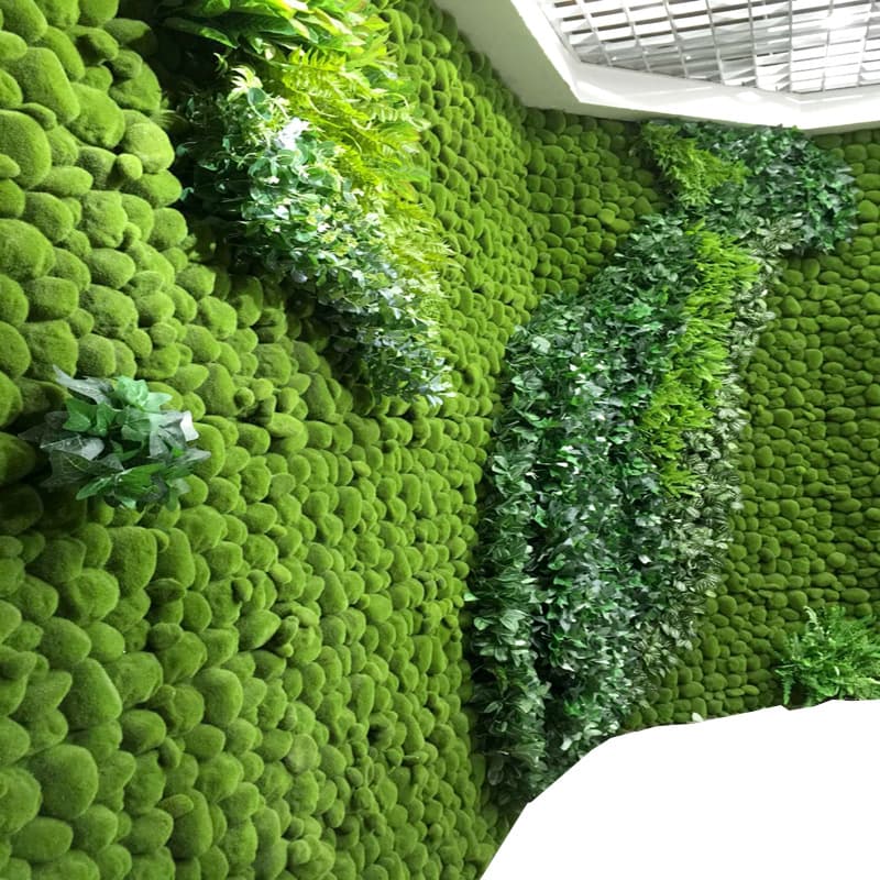 Direct Supply Simulated Moss Stone, Moss Ball, Micro Landscape Stone Plush Toy Accessories Small Stone Fake Plant