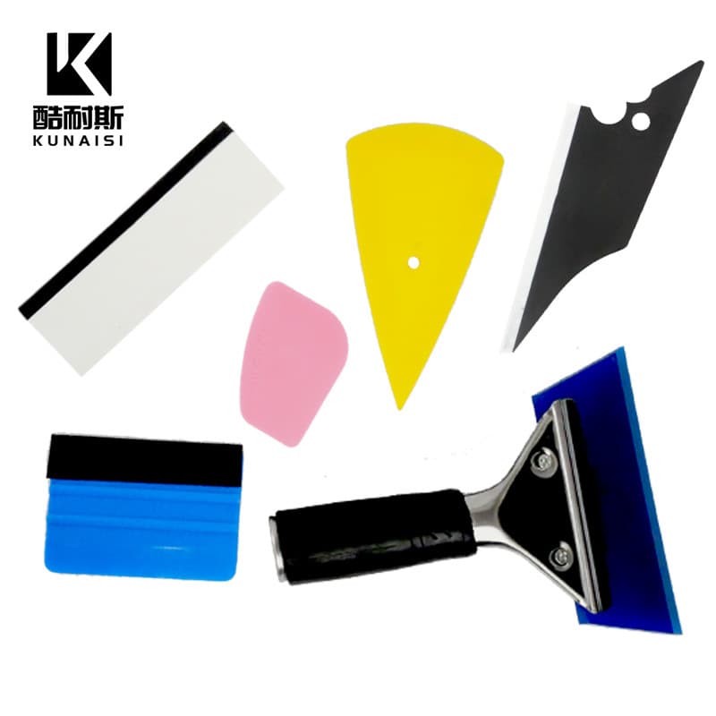 Cross-border car film tool set, special tools for car window solar film, beef tendon hard scraper set, 6 pieces