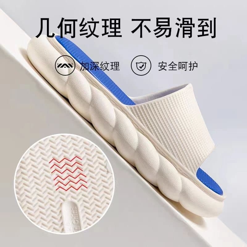 Quick delivery 2023 new soft sole slippers men summer home bath anti-slip thick sole couples outdoor EV