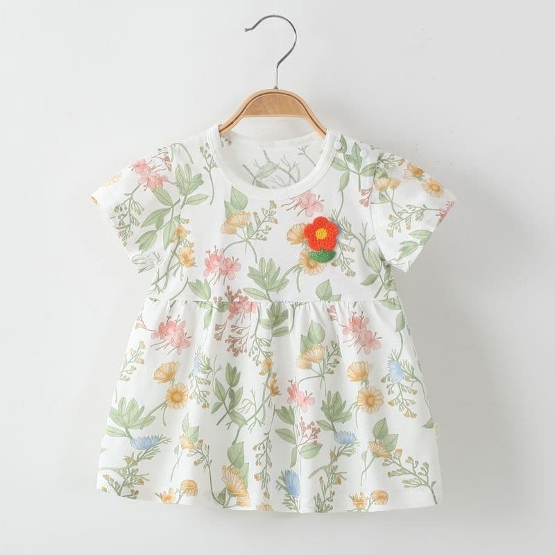 Girls Summer Dress New Style Children's Dress Fashionable Toddler Princess Dress for 0-3 Years Old