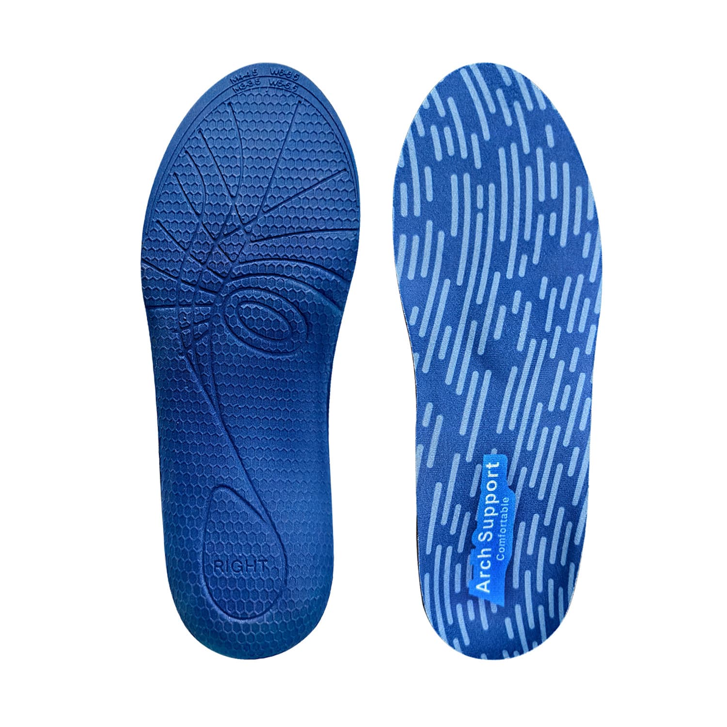 Corrective insoles for internal and external inversion, orthopedic splayed arch support, breathable sweat-absorbent high arch flat foot insoles, cross-border