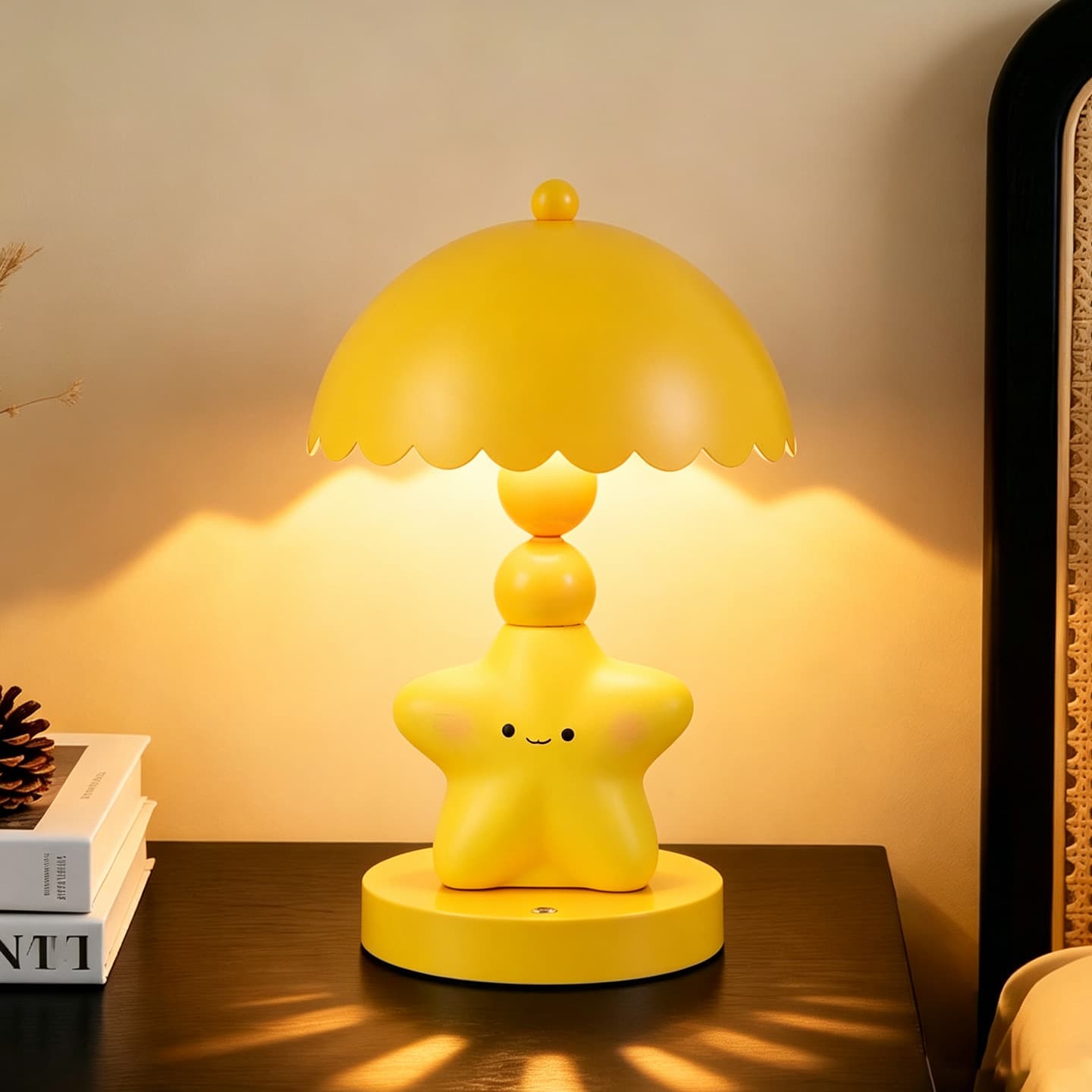 Cute star table lamp bedroom bedside creative touch night light children's room atmosphere sleep light decorative ornaments
