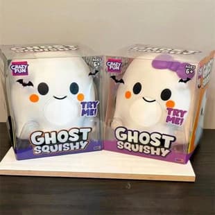 Cross-border Crazy Fun Ghost Squishy White Bow Set
