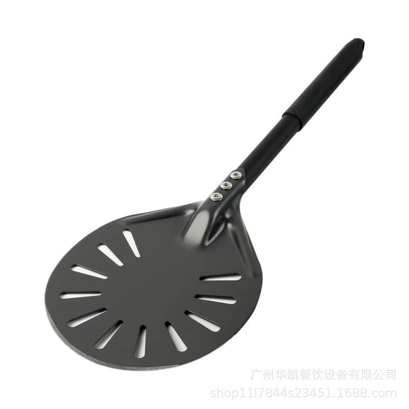 6-Inch Round Bread Peel for Home Pizza Peel, Perforated Anodized Hard-Coated Peel for Oven Turning and Transfer