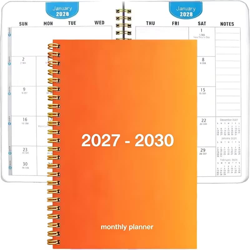 2027-2030 Simple coil notebook in stock wholesale cross-border hot selling retro thickened workbook notebook