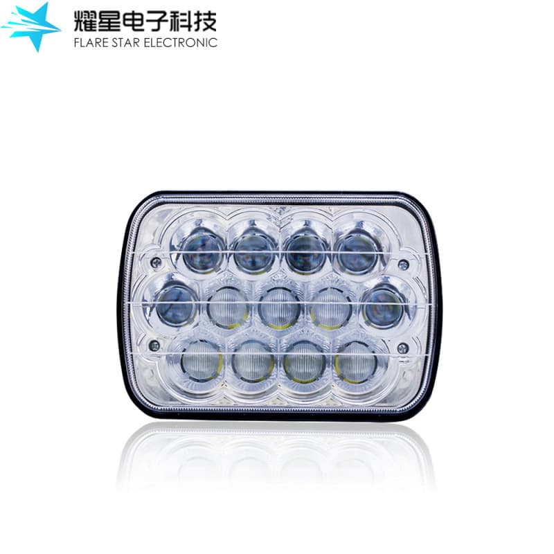 5X7 6 Square Truck Light 7 Inch Square Headlight 5D Lens Truck Light Construction Vehicle Modification Headlight